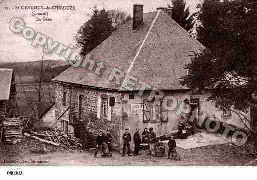 Ville de SAINTORADOUXDECHIROUZE, carte postale ancienne