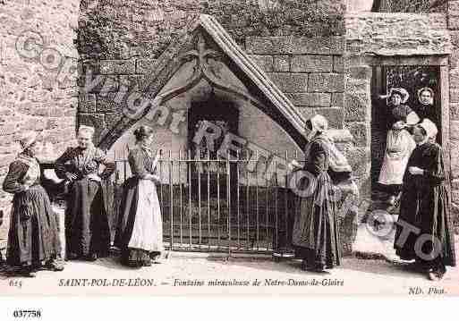 Ville de SAINTPOLDELEON, carte postale ancienne