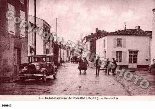 Ville de SAINTSAUVEURD'AUNIS, carte postale ancienne