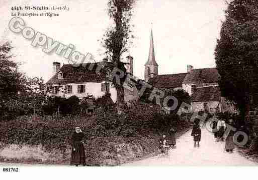 Ville de SAINTSEGLIN, carte postale ancienne