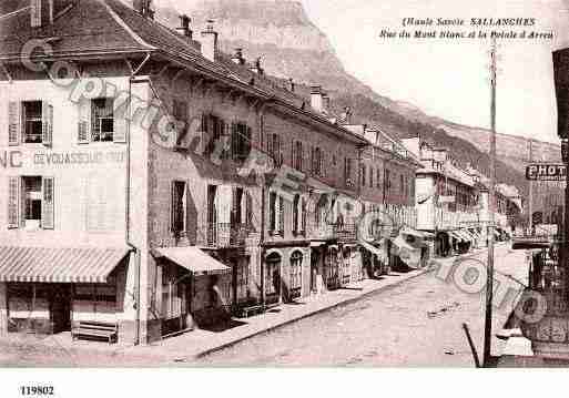 Ville de SALLANCHES, carte postale ancienne