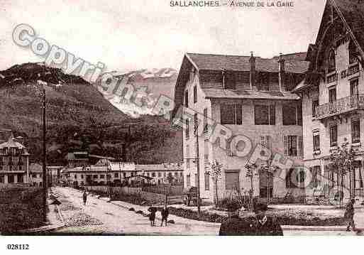 Ville de SALLANCHES, carte postale ancienne