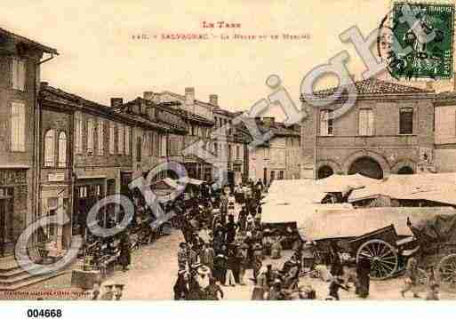 Ville de SALVAGNAC, carte postale ancienne