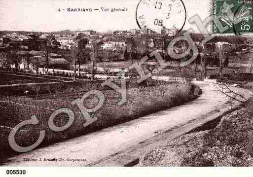 Ville de SARRIANS, carte postale ancienne