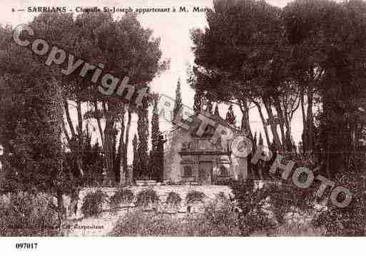 Ville de SARRIANS, carte postale ancienne