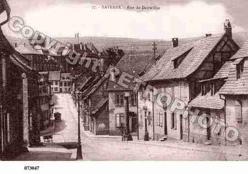 Ville de SAVERNE, carte postale ancienne