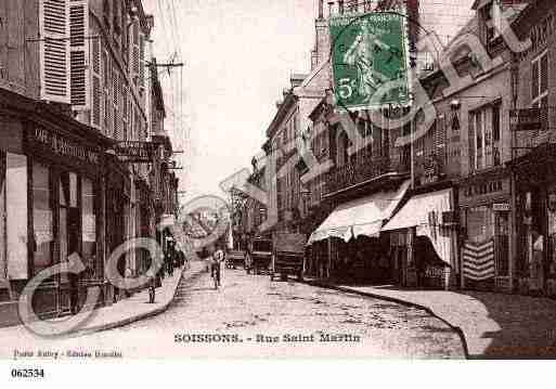 Ville de SOISSONS, carte postale ancienne