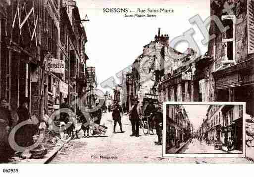 Ville de SOISSONS, carte postale ancienne