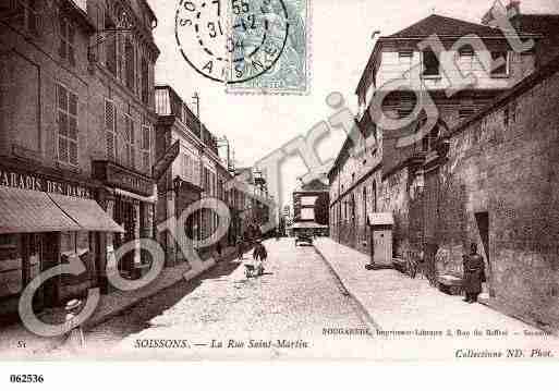 Ville de SOISSONS, carte postale ancienne