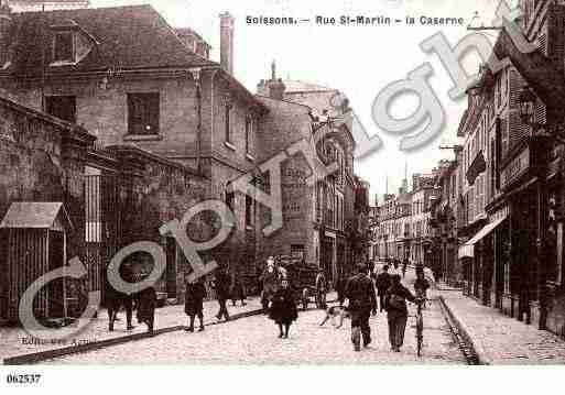 Ville de SOISSONS, carte postale ancienne