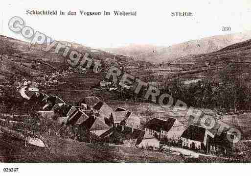 Ville de STEIGE, carte postale ancienne