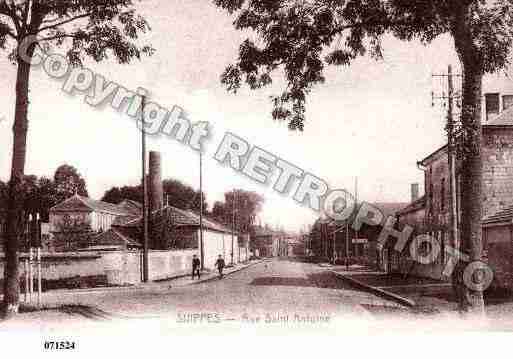 Ville de SUIPPES, carte postale ancienne