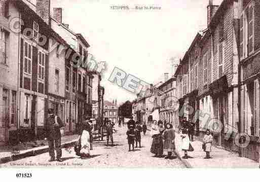 Ville de SUIPPES, carte postale ancienne