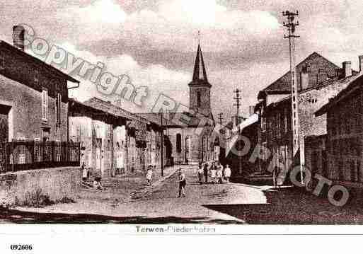 Ville de TERVILLE, carte postale ancienne