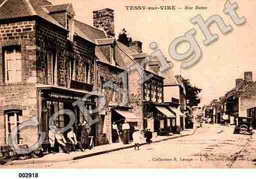 Ville de TESSYSURVIRE, carte postale ancienne