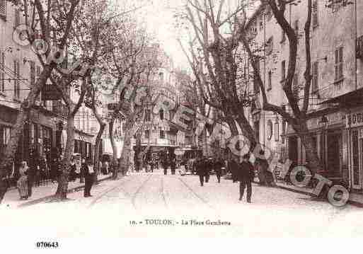 Ville de TOULON, carte postale ancienne