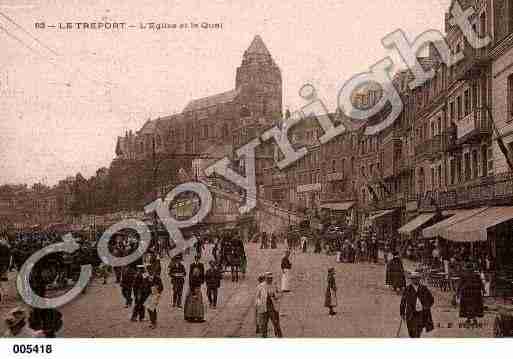 Ville de TREPORT(LE), carte postale ancienne