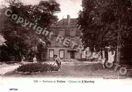 Ville de VATAN, carte postale ancienne