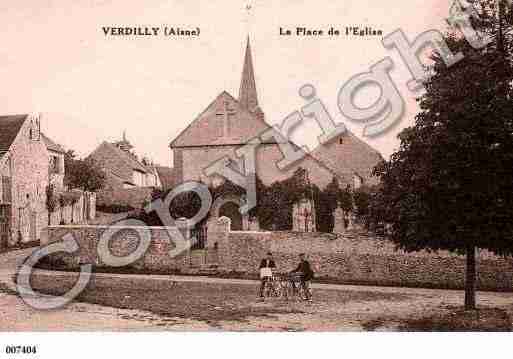 Ville de VERDILLY, carte postale ancienne