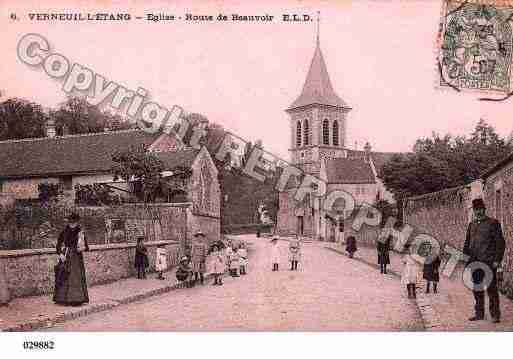 Ville de VERNEUILL\'ETANG, carte postale ancienne Ville de VERNEUILL\'ETANG, carte postale ancienne