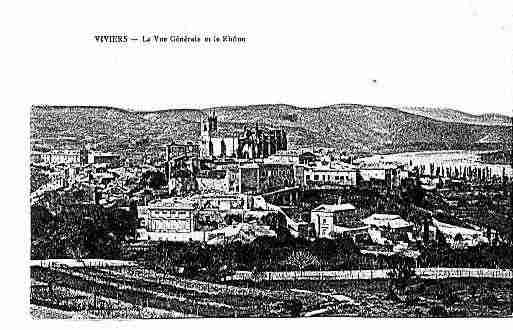 Ville de VIVIERS, carte postale ancienne