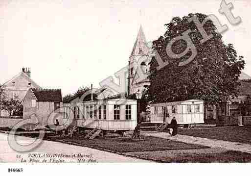 Ville de VOULANGIS, carte postale ancienne