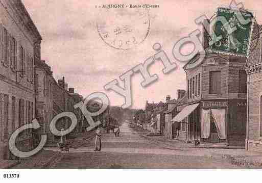 Ville de ACQUIGNY, carte postale ancienne