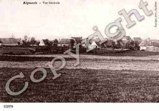 Ville de ALPUECH, carte postale ancienne