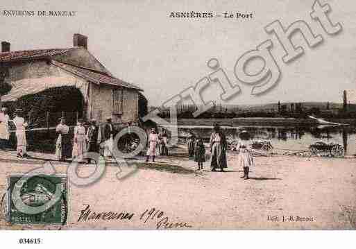 Ville de ASNIERESSURSAONE, carte postale ancienne