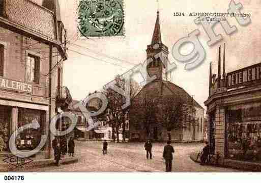 Ville de AUDINCOURT, carte postale ancienne