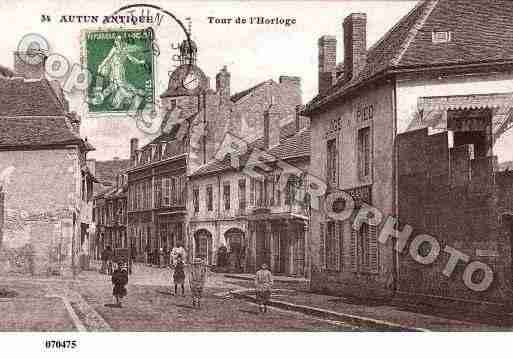 Ville de AUTUN, carte postale ancienne