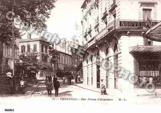 Ville de BERGERAC, carte postale ancienne