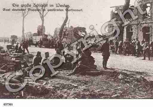 Ville de BERTINCOURT, carte postale ancienne