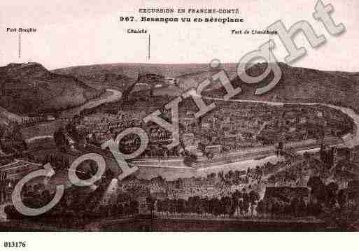 Ville de BESANCON, carte postale ancienne