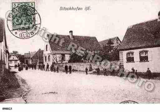 Ville de BITSCHHOFFEN, carte postale ancienne