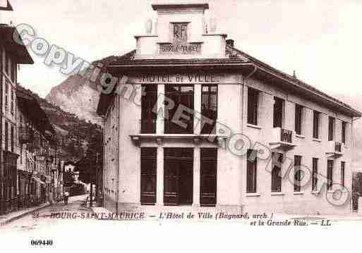 Ville de BOURGSAINTMAURICE, carte postale ancienne