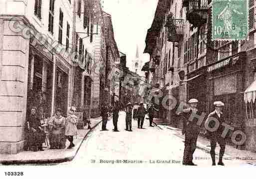 Ville de BOURGSAINTMAURICE, carte postale ancienne