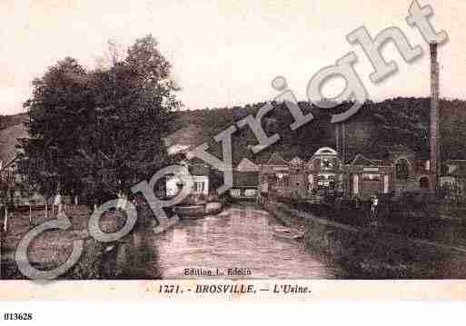 Ville de BROSVILLE, carte postale ancienne