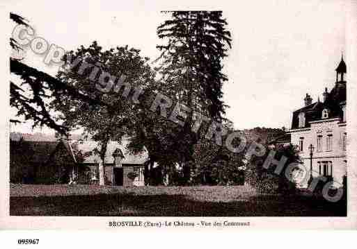 Ville de BROSVILLE, carte postale ancienne