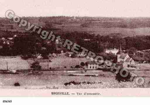 Ville de BROSVILLE, carte postale ancienne