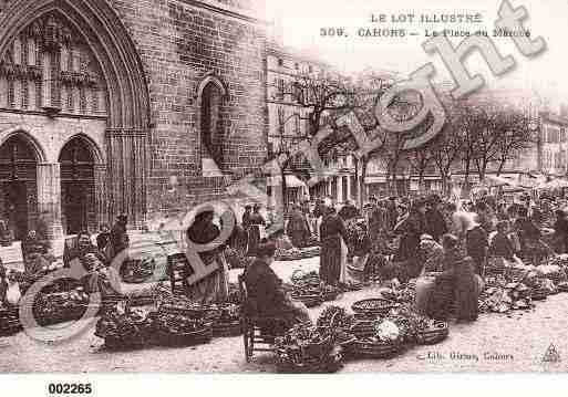 Ville de CAHORS, carte postale ancienne