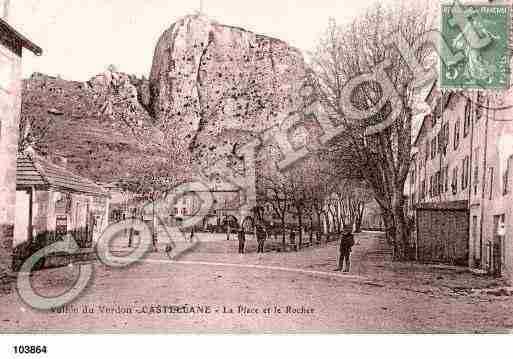 Ville de CASTELLANE, carte postale ancienne