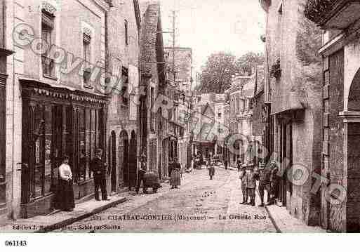 Ville de CHATEAUGONTIERBAZOUGES, carte postale ancienne