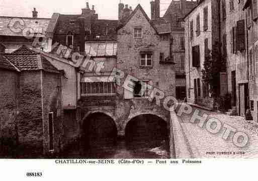 Ville de CHATILLONSURSEINE, carte postale ancienne