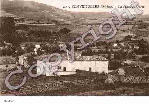 Ville de CLAVEISOLLES, carte postale ancienne