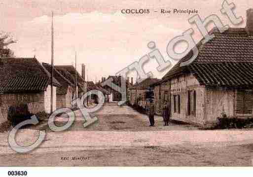 Ville de COCLOIS, carte postale ancienne