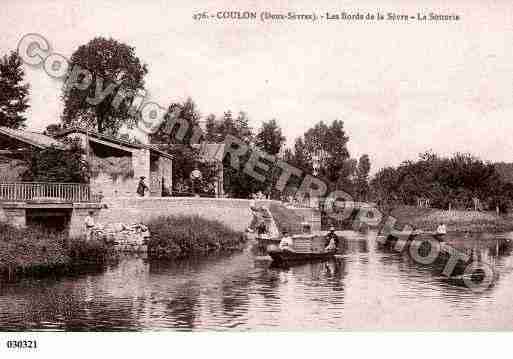 Ville de COULON, carte postale ancienne