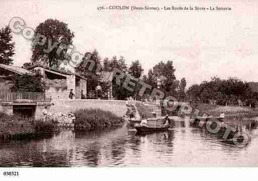 Ville de COULON, carte postale ancienne