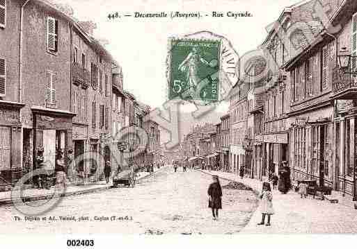 Ville de DECAZEVILLE, carte postale ancienne