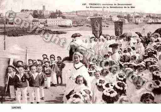 Ville de DOUARNENEZ, carte postale ancienne